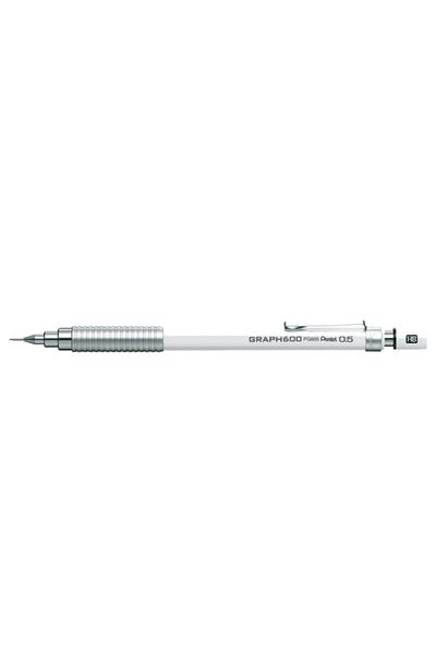 Pentel Drawing Pen Graph 600 0.5 mm White Pg605-W