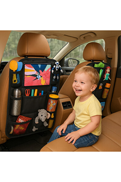 UZUNKAYA HOME Araç Koltuk Arkası Organizer | Tablet ve Telefon Tutucu | Araba...
