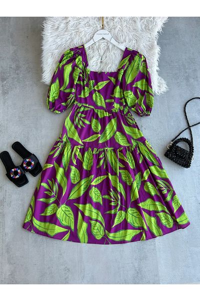 modabetce Florida Balloon Sleeve Princess Dress