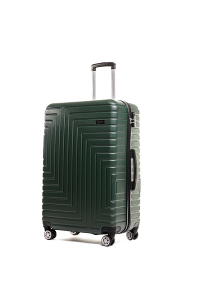 Travel POLO Medium trolley, TRAVEL POLO, 67x41x29cm, A1004, checked luggage. ABS suitcase, Khaki