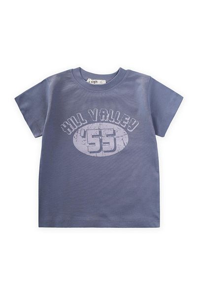 Cigit 55 Printed T-Shirt 2-7 Years Indigo Blue