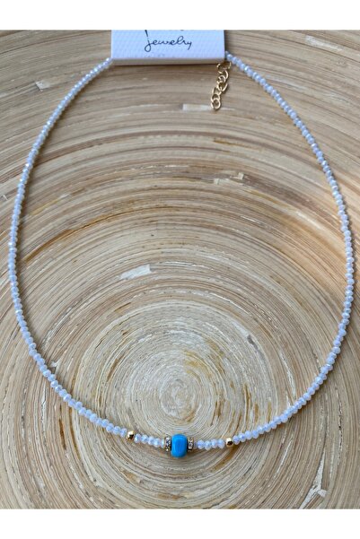 Gozibygoz Blue Beaded Necklace