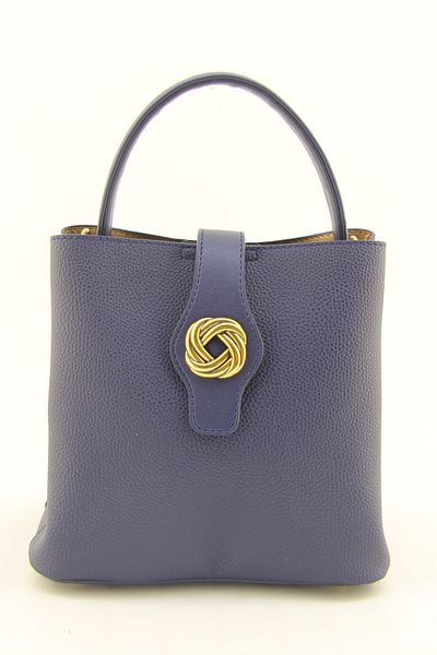 HNB Women's Navy Blue Multi-Eye Three-Strap Medium Size Bag