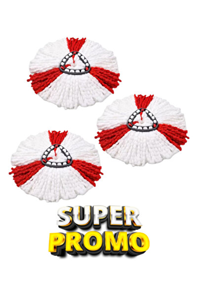 TrioStore Set 3x Rezerva mop, compatibile cu mop rotativ Viled Turbo 2in1/Eas...