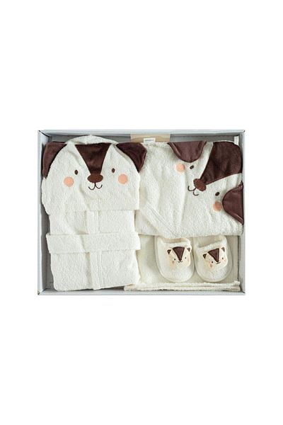 Bebitof Organic Wolf Patterned Bathrobe Set