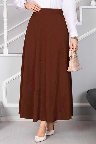 MODA UGS Μαύρη φούστα κατάδυσης με κομμένη καμπάνα