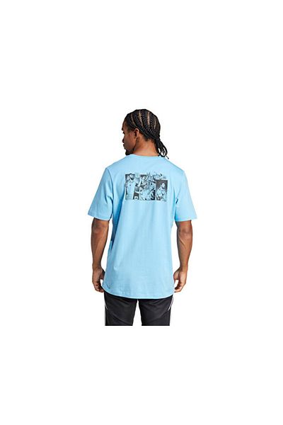 adidas Tricou casual pentru bărbați Messi Icon G T JJ1415 Albastru