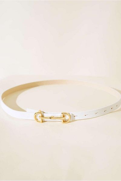 Desre Moda Long Buckle Gold Women's Belt Trouser Belt Dress Belt Shirt Belt Pull Belt