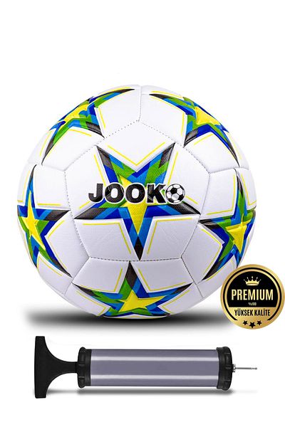 kutuTR Original 430 Gr Soccer Ball with Pump Gift Hard Ground Carpet Field Football Ball Hybrid No:5 Jm Series