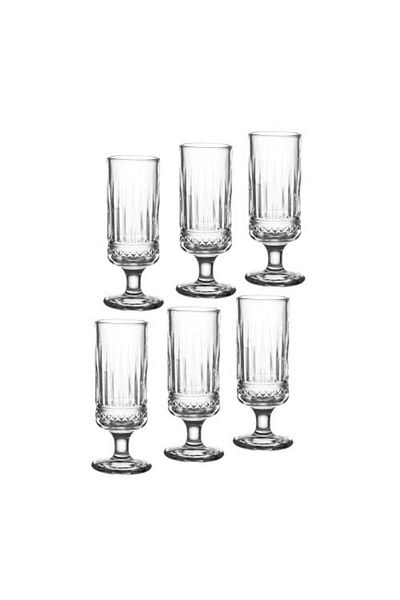 Dania كاسات عصير ترحيبي ميني زجاج 95 مل 6 قطعة Drink is welcome