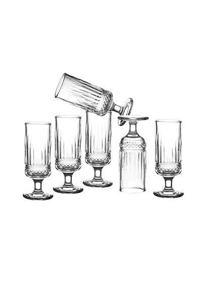 Dania كاسات عصير ترحيبي ميني زجاج 95 مل 6 قطعة Drink is welcome
