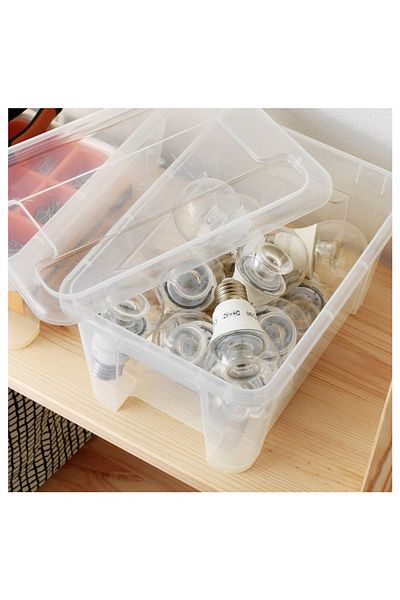 IKEA Samla Transparent Storage Container 5 Lt 70102972