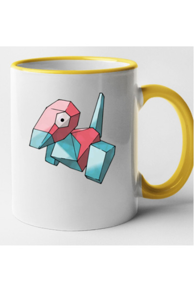 OEM Cană personalizată cu mâner galben Arcanine, INOVATIX®. 330ml