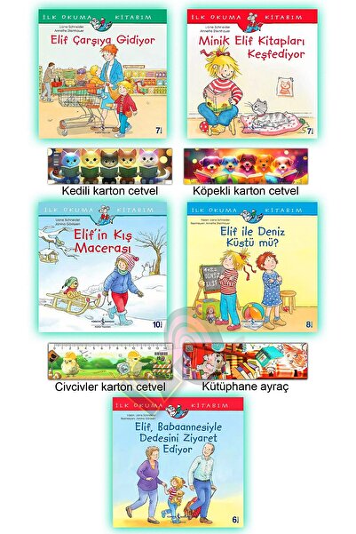 TÜRKİYE İŞ BANKASI KÜLTÜR YAYINLARI Elif Çarşıya Gidiyor Kitapları Keşfediyor...