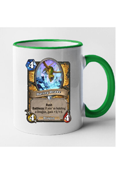 OEM Εξατομικευμένη κούπα HearthStone με πράσινη λαβή - Daring Drake, INOVATIX...