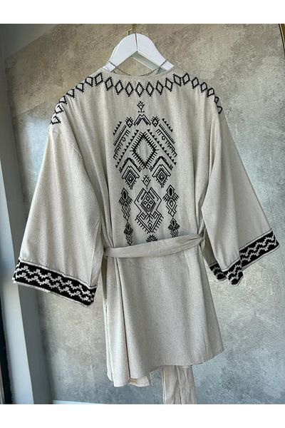 modabetce Embroidered Kimono