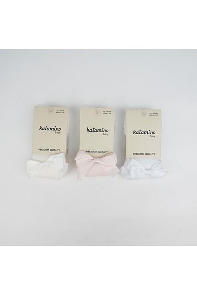 Katamino Baby Girl Pantyhose with Bow Accessory