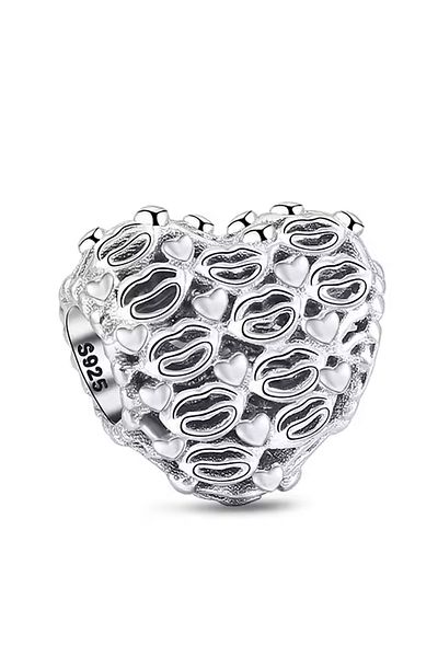 Fubena Heart Charm with Heart Image