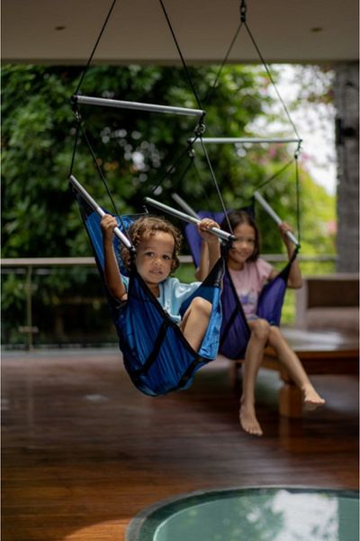 Ticket To The Moon Hanging chair Mini Moonchair Purple