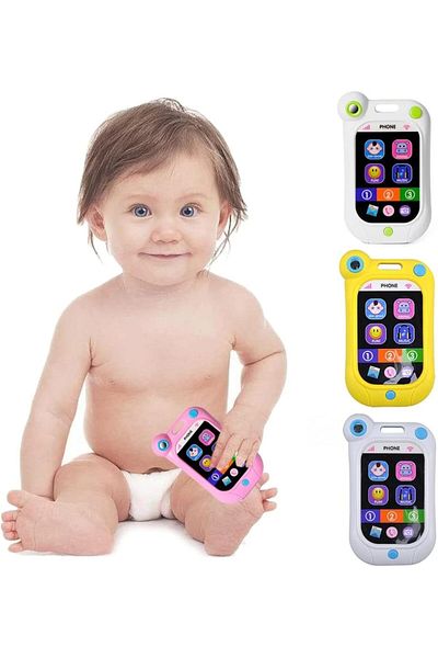 huanger Baby Toy Phone for 1 2 Year Old Boy Girl Fake Phone Toys with Music