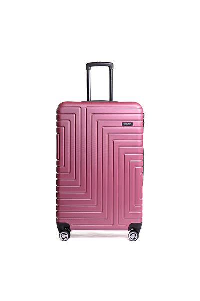 Travel POLO Trolley Set, TRAVEL POLO, ABS, A1005, Powder Pink 3 pieces of suitcases with sizes, S-M-L
