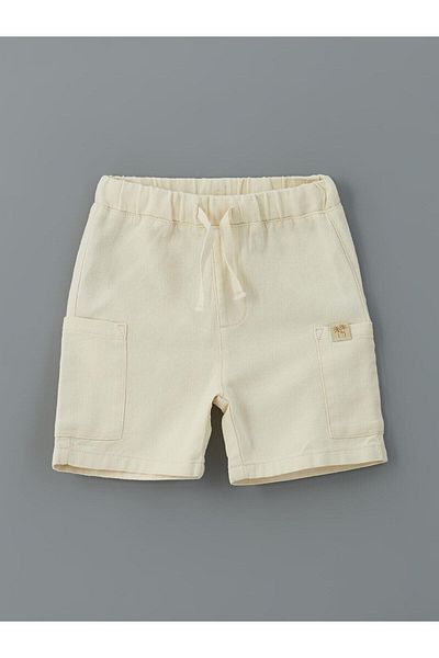 LC Waikiki Lcw Kids Elastic Waist Boys Linen Shorts with Pockets (S5)