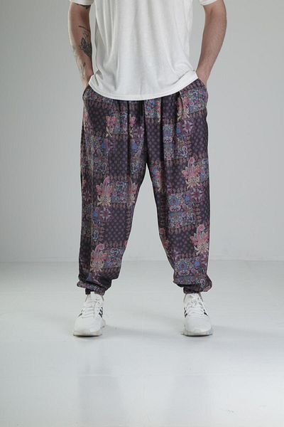 COCOPELLI Floral Patterned Pleated Half Baggy