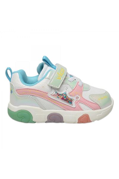 Vicco 346.b25y.180 Queen Bebe Lighted Phylon White Girl's Sneakers
