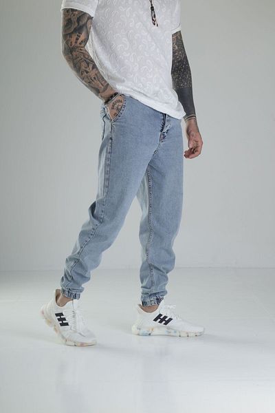 COCOPELLI Ice Blue Jogger τζιν παντελόνι