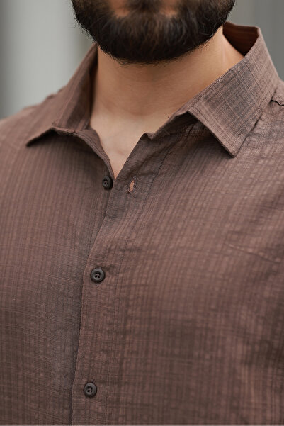 BASEL.CO Ежедневна риза Oversize от ленен микс