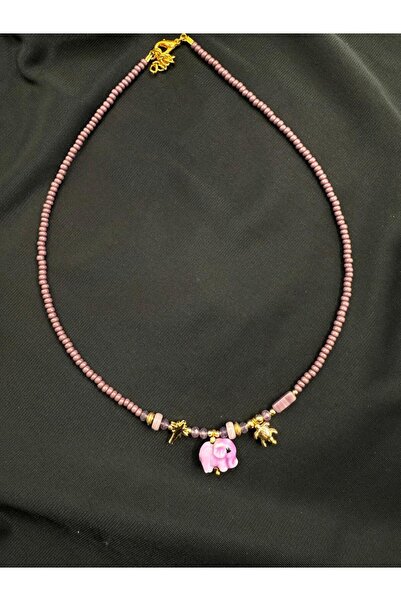 takitokaciniz El Yapımı Seramik Boncuklu Etnik Kadın Kolye