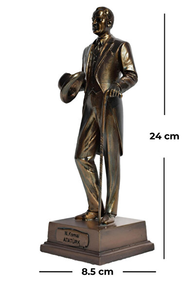 Home Şapkalı Atatürk Heykeli Biblo - Büyük Boy (24 CM)