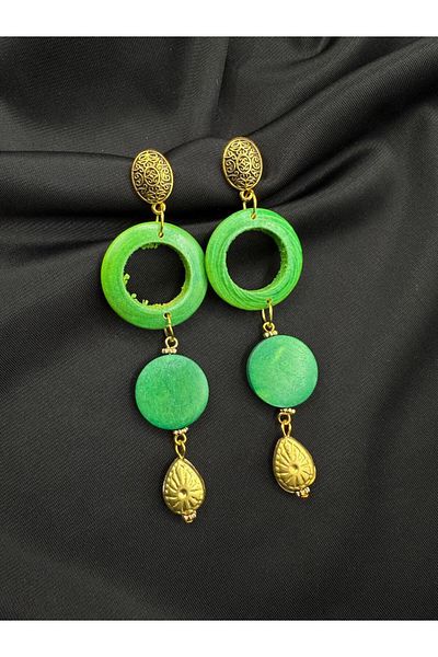 takitokaciniz Ethnic Women's Earrings with Brass Apparatus