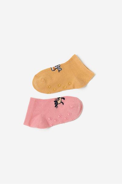 Katia&Bony Katiya&Bony Baby Cat Patterned 2-Pack Step Socks
