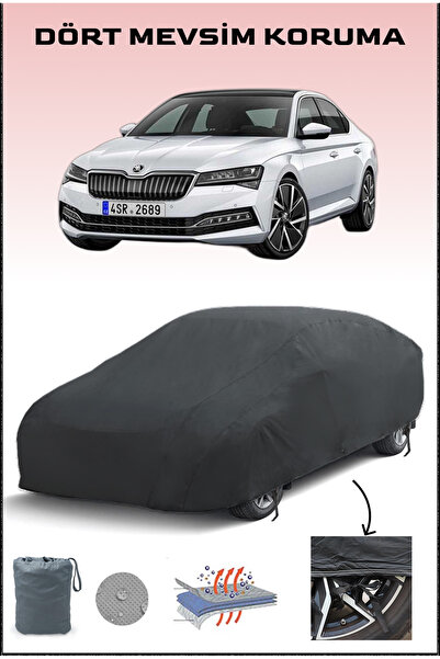 Breen Siyah, SKODA SUPERB, Araba Brandası, Oto Örtüsü, Araba Çadırı
