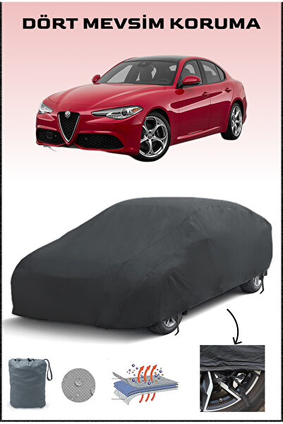 Breen أسود، ألفا روميو جوليا كوادريفوليو 2016 - 2021، مشمع السيارة، غطاء السي...