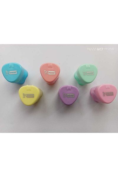 Mikro New Season Double Opening with Lid Wide Chamber Pencil Sharpener (3Pcs)