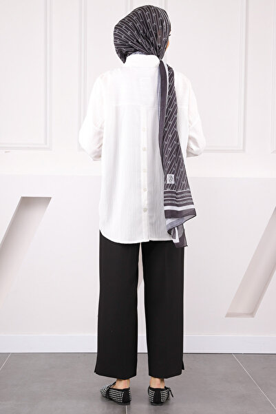 İmajButik Ecru Buttoned Shirt