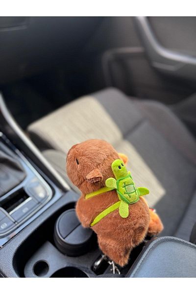 SEREVANİ Cute Capybara Plush Wristband Car Decor Car Interior Soft Brown Capybara Toy