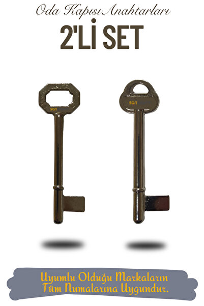 sarıalarm Maymuncuk Oda Kapısı Anahtarı - Tüm Numaraların Yerine Geçen Anahtarlar - 2'li Set