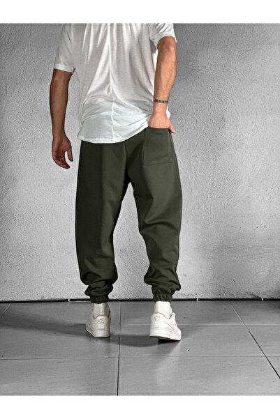 COCOPELLI Ανδρικό παντελόνι τετάρτου τύπου χακί COC2136