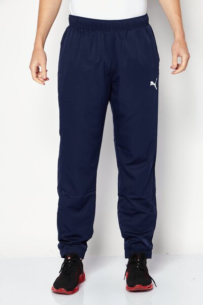 Puma Men Sportswear Fit Drawstring Training Track Pants, Navy Blue