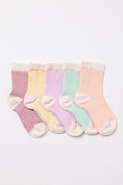 Katia&Bony Katiya&Bony Baby Girl 5 Pack Multi-Colored Socket Socks
