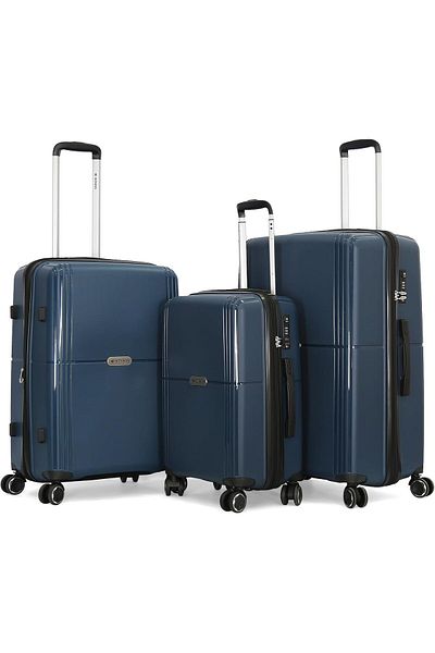 SONADA Luggage Set Of 3 Pieces (66/9777970/3tr-blue-75cm/65cm/55cm