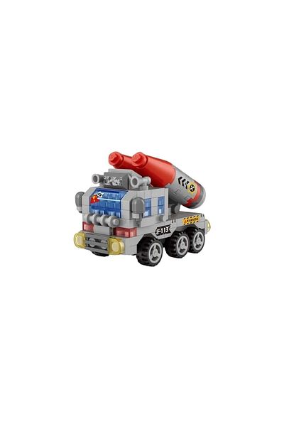 wakawakakidsstore Missile Launcher Vehicle Mini Micro Block Construction Set (6+ Years) - Blue - 3-14 Years