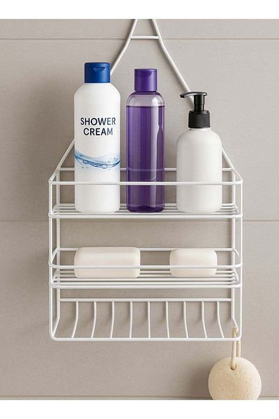 ALMUFARREJ Three-tier bathroom organization rack