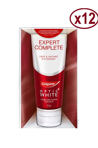 Colgate Optic White Expert Complete Whitening Toothpaste 75 ml X12 Pcs