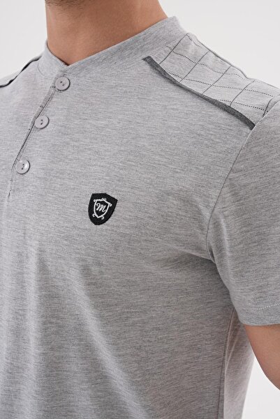 Mecit Pijama Büyük Beden Kısa Kollu Yakası Düğmeli 3 Parça Erkek Şortlu Pijama Takımı %90 Pamuk %10 Viskon