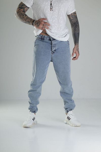 COCOPELLI Ice Blue Jogger τζιν παντελόνι