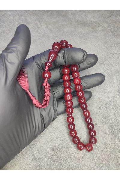 Mos Tespih Ottoman Similar High End Moire Clamping Amber Prayer Beads